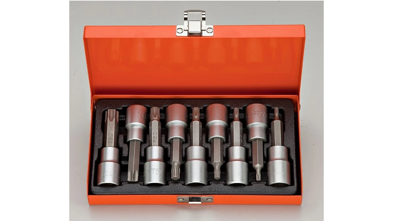 1/2"Dr. 9pcs Torx Bit Socket (KWS009-MB)