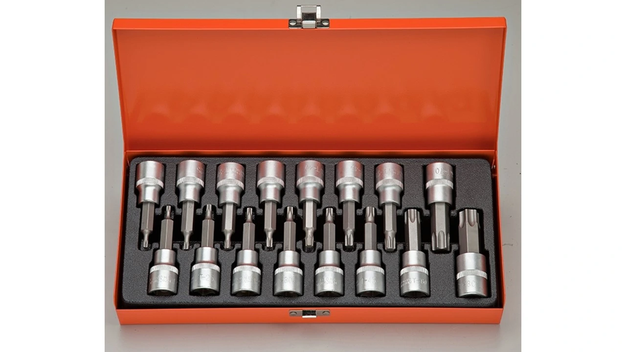 1/2"Dr. 16pcs Torx Bit Socket (KWS016-MB)